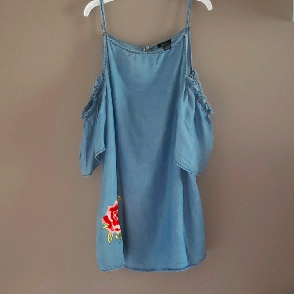 Blue denim blouse